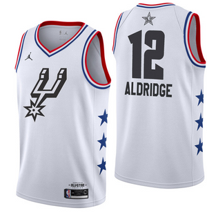 NBA All-Star 2019 White Jordan Swingman Jersey - LaMarcus Aldridge - Youth