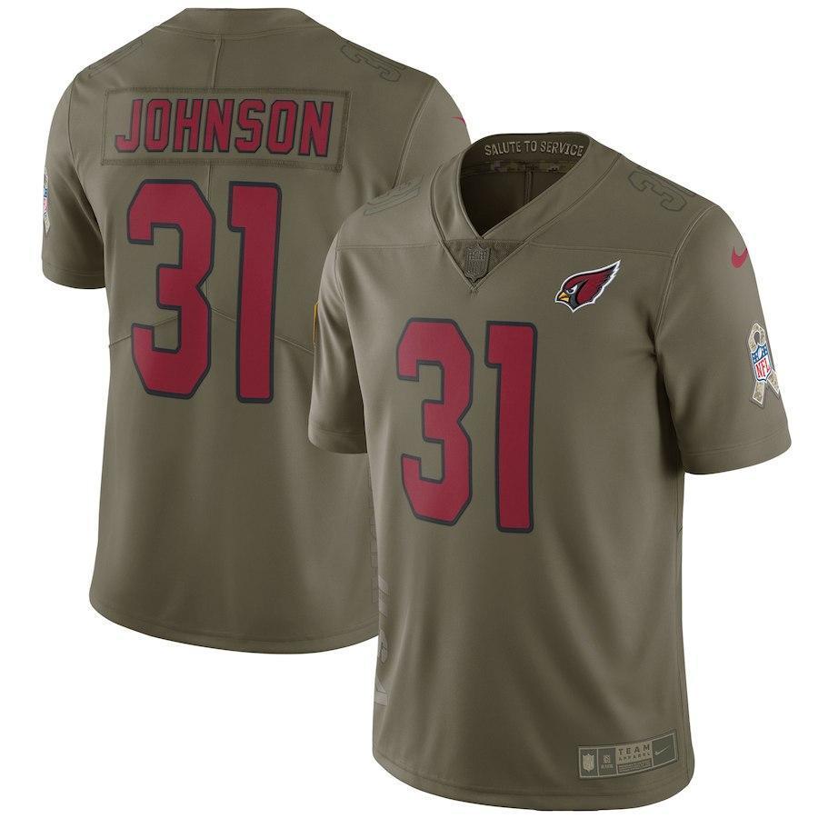 David Johnson Arizona Cardinals Salute To Service Limited Jersey - Olive 2018/2019