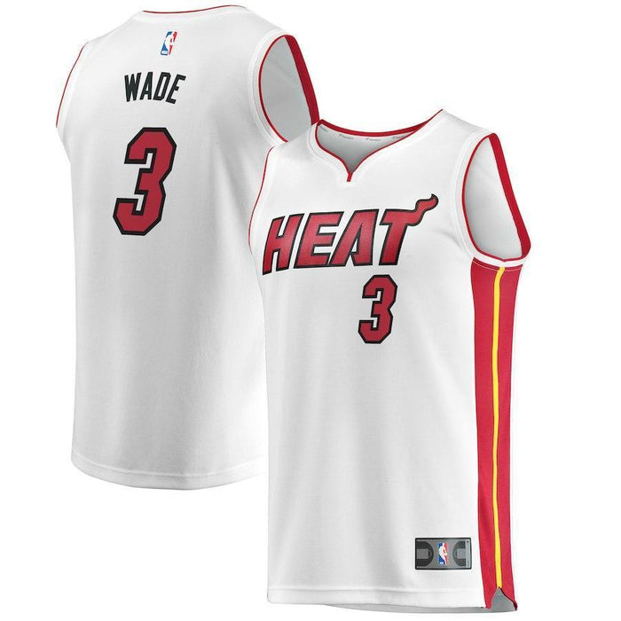 Dwyane Wade Miami Heat Branded Youth Fast Break Jersey - Association Edition – White 2018/2019