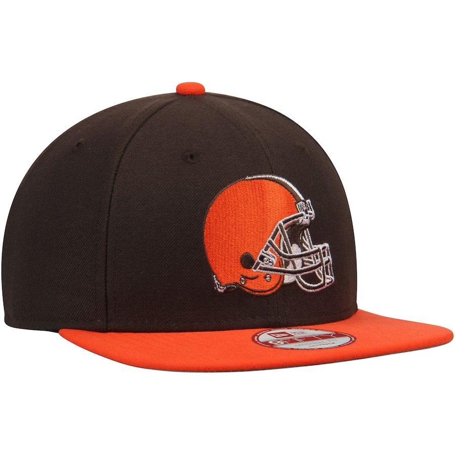 Men's Cleveland Browns New Era Brown Southside Snap Original Fit 9FIFTY Adjustable Snapback Hat NFL