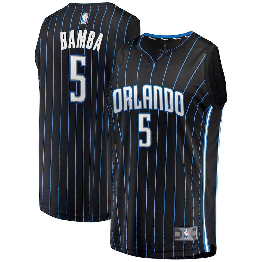 Mohamed Bamba Orlando Magic Branded Youth Fast Break Jersey - Statement Edition – Black 2018/2019