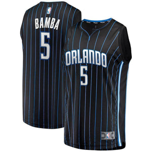 Mohamed Bamba Orlando Magic Branded Youth Fast Break Jersey - Statement Edition – Black 2018/2019
