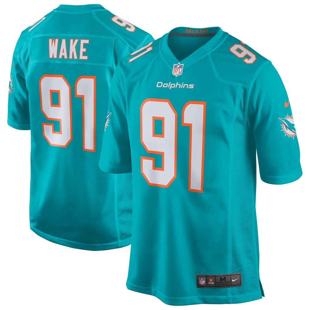 Miami Dolphins Cameron Wake Aqua Jersey 2018 - 2019