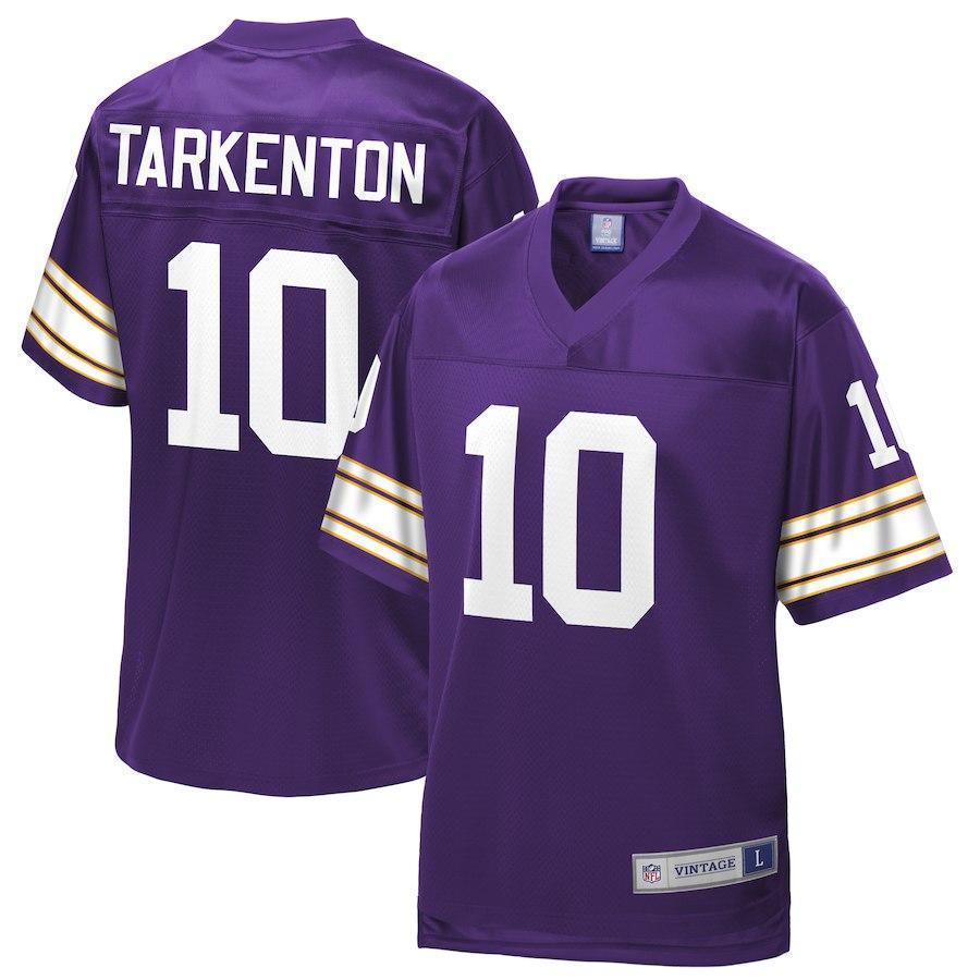 Fran Tarkenton Minnesota Vikings Pro Line Retired Team Player Jersey – Purple 2018/2019