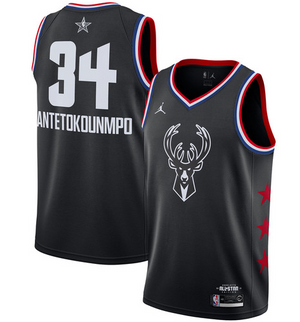 NBA Jordan All-Star 2019 Black Swingman Jersey - Giannis Antetokounmpo - Mens