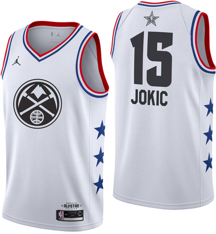 NBA All-Star 2019 White Jordan Swingman Jersey - Nikola Jokic - Youth