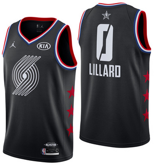 NBA All-Star 2019 Black Jordan Swingman Jersey - Damian Lillard - Youth