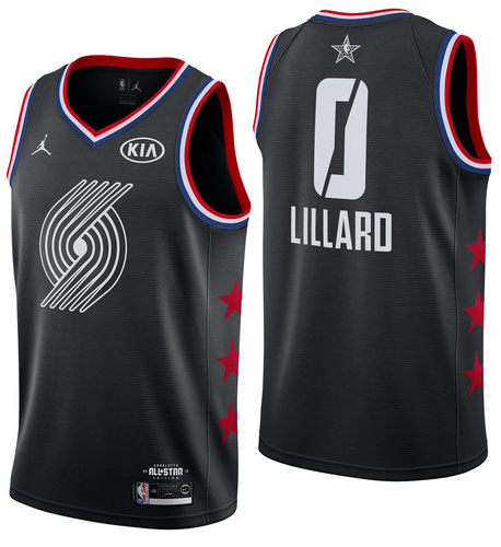 NBA All-Star 2019 Black Jordan Swingman Jersey - Damian Lillard - Youth
