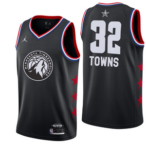 NBA All-Star 2019 Black Jordan Swingman Jersey - Karl-Anthony Towns - Youth