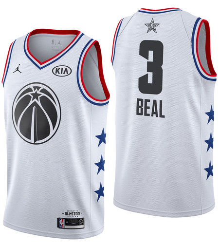 NBA All-Star 2019 White Jordan Swingman Jersey - Bradley Beal - Youth