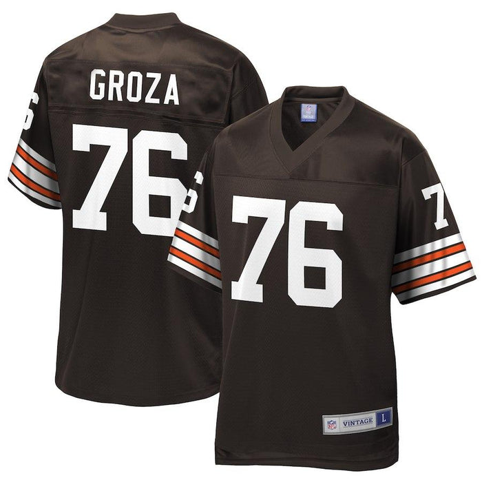 Men's Cleveland Browns Lou Groza NFL Pro Line Brown Retired Player Jersey