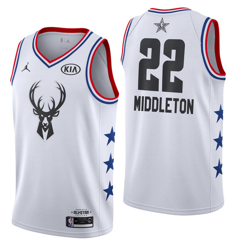 NBA All-Star 2019 White Jordan Swingman Jersey - Khris Middleton - Youth