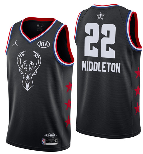 NBA All-Star 2019 Black Jordan Swingman Jersey - Khris Middleton - Youth