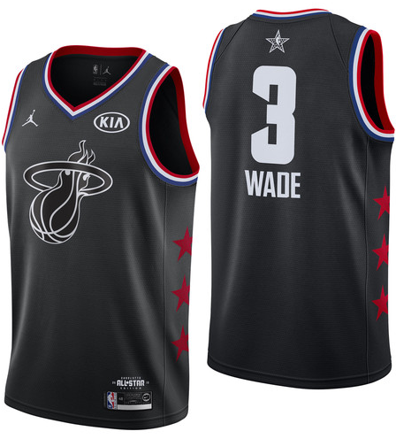 NBA All-Star 2019 Black Jordan Swingman Jersey - Dwyane Wade - Youth