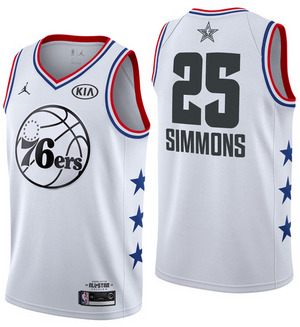 NBA All-Star 2019 White Jordan Swingman Jersey - Ben Simmons - Youth