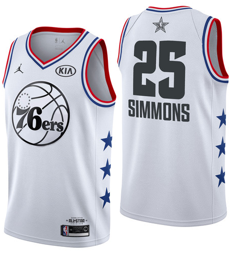 NBA All-Star 2019 White Jordan Swingman Jersey - Ben Simmons - Youth