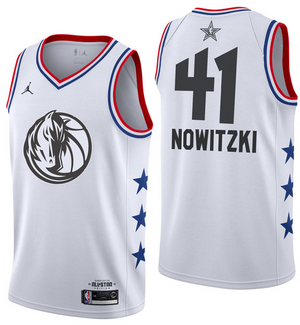 NBA All-Star 2019 White Jordan Swingman Jersey - Dirk Nowitzki - Youth