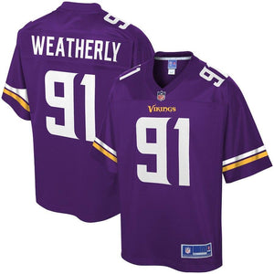 Stephen Weatherly Minnesota Vikings Pro Line Team Color Player Jersey – Purple 2018/2019