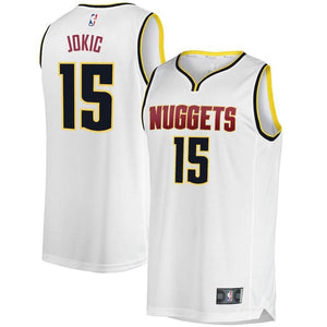 Nikola Jokic Denver Nuggets Branded Fast Break Jersey - Association Edition – White