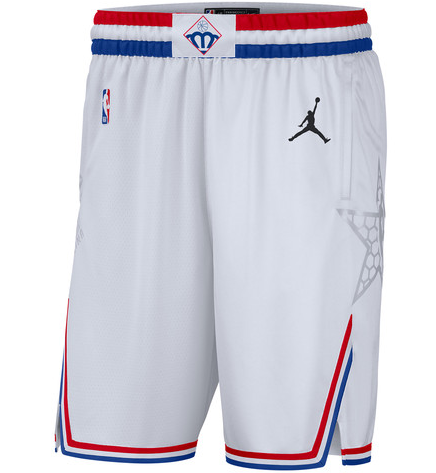 NBA Jordan All-Star 2019 White Short - Mens