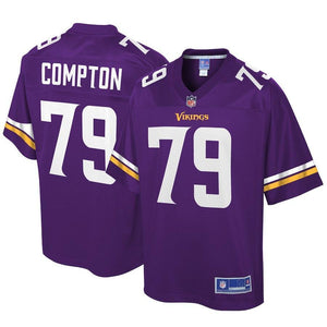 Tom Compton Minnesota Vikings Pro Line Player Jersey – Purple 2018/2019