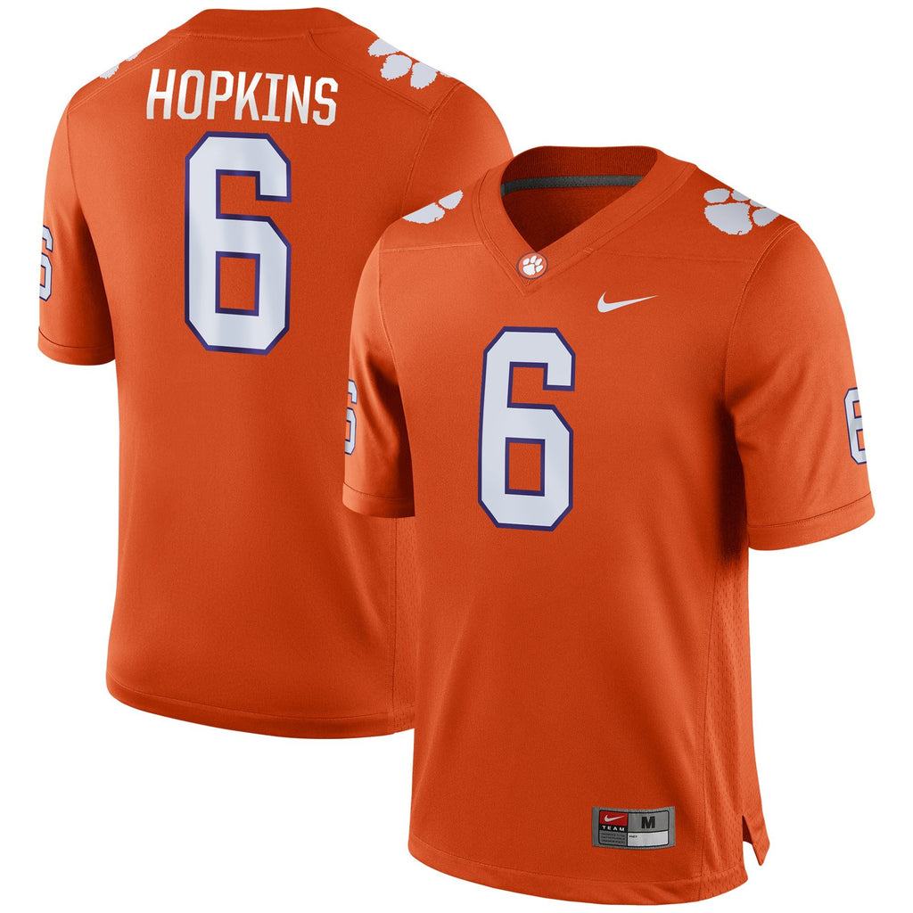 Men's Nike DeAndre Hopkins Orange Clemson Tigers Game Jersey
