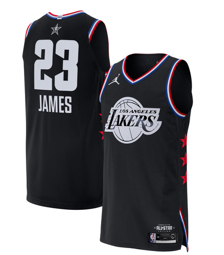 NBA Jordan All-Star 2019 Black Authentic Jersey - Lebron James - Mens