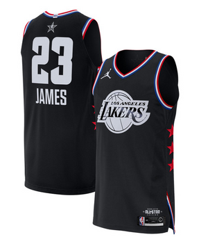 NBA Jordan All-Star 2019 Black Authentic Jersey - Lebron James - Mens