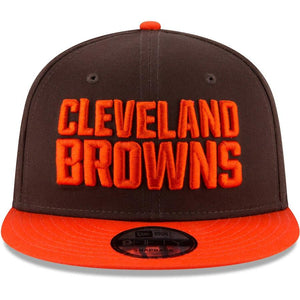 Youth Cleveland Browns New Era Brown/Orange Baycik 9FIFTY Snapback Adjustable Hat NFL