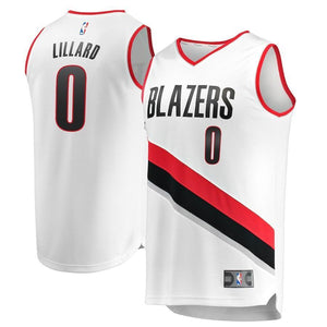 Damian Lillard Portland Trail Blazers Branded Youth Fast Break Jersey White - Association Edition 2018/2019