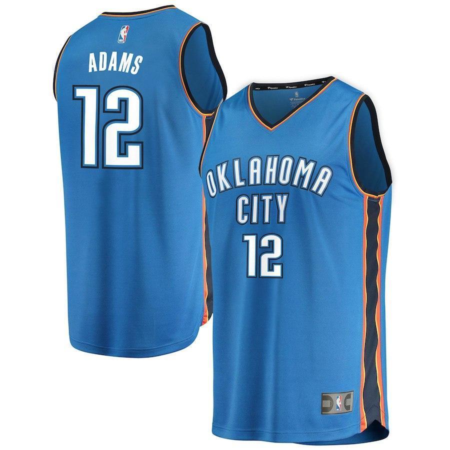 Steven Adams Oklahoma City Thunder Branded Youth Fast Break Jersey Blue - Icon Edition 2018/2019
