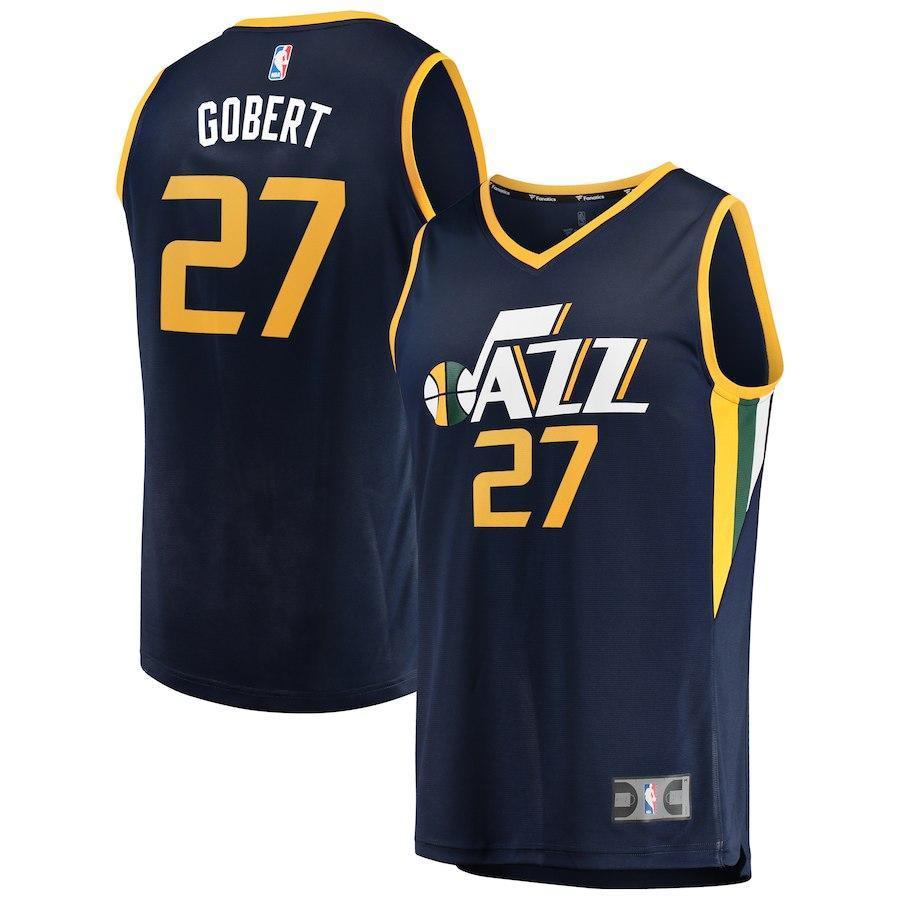 Rudy Gobert Utah Jazz Branded Youth Fast Break Player Jersey - Icon Edition - Navy 2018/2019