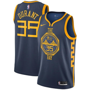 Kevin Durant Golden State Warriors Youth Jersey – City Edition – Navy 2018/2019