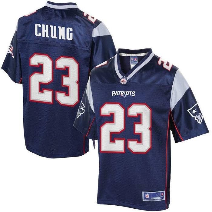 Men's New England Patriots Patrick Chung Pro Line Navy Team Color Jersey 2018/2019