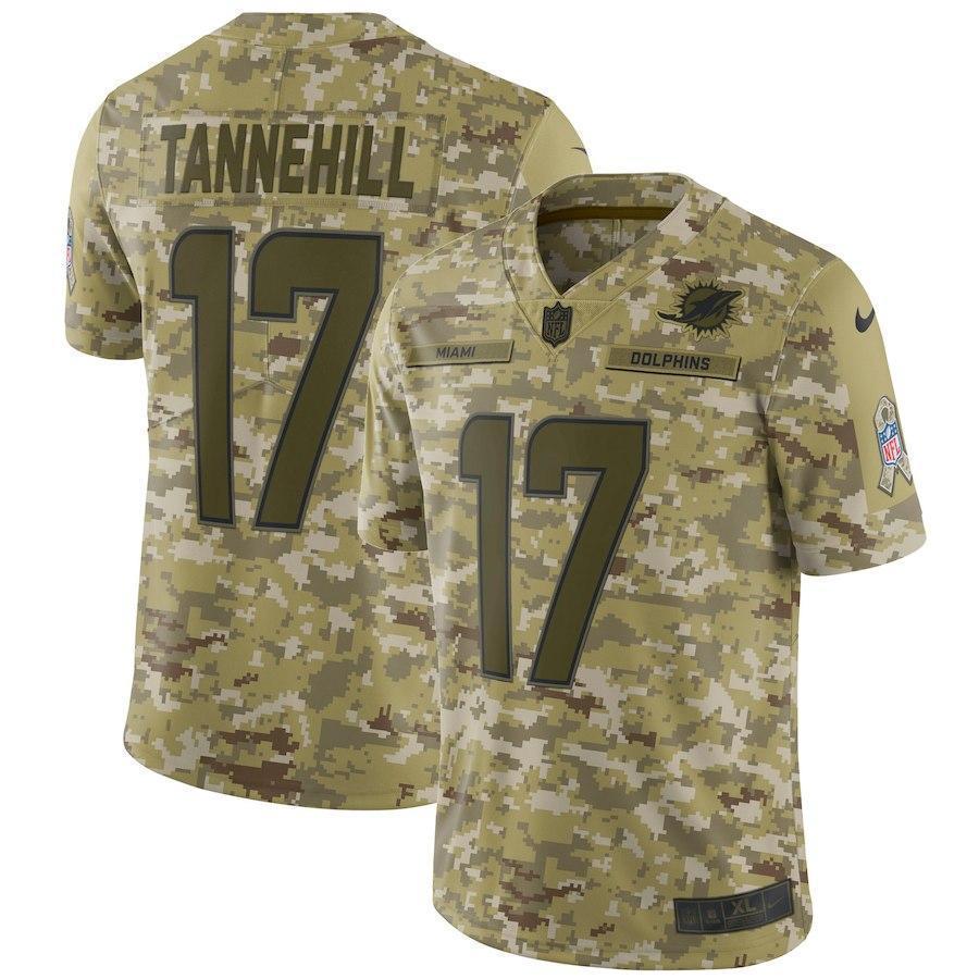 Miami Dolphins Ryan Tannehill Camo Jersey 2018 - 2019