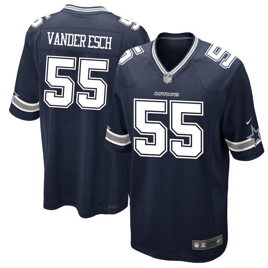Leighton Vander Esch Dallas Cowboys Draft First Round Pick Game Jersey – Navy 2018/2019