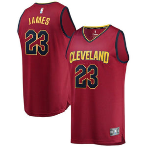 LeBron James Cleveland Cavaliers Branded Youth Fast Break Jersey Maroon - Icon Edition 2018/2019