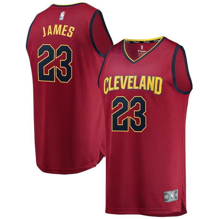 LeBron James Cleveland Cavaliers Branded Youth Fast Break Jersey Maroon - Icon Edition 2018/2019