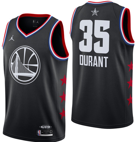 NBA Jordan All-Star 2019 Black Swingman Jersey - Kevin Durant - Youth