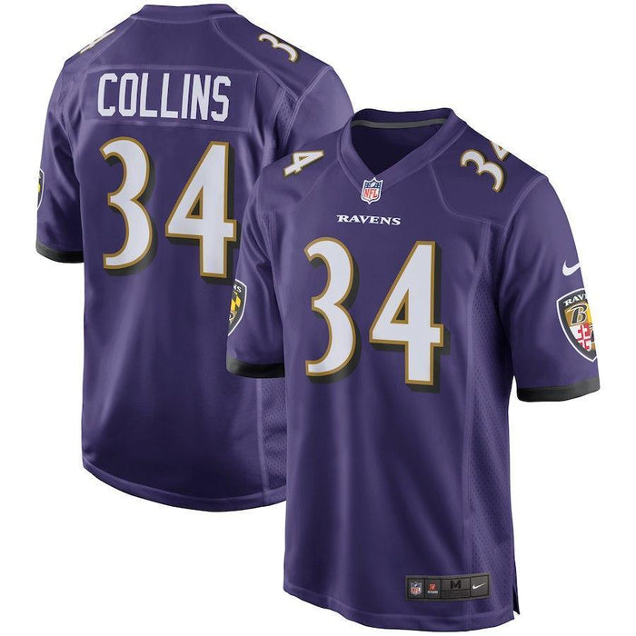 Alex Collins Baltimore Ravens Game Jersey – Purple 2018/2019