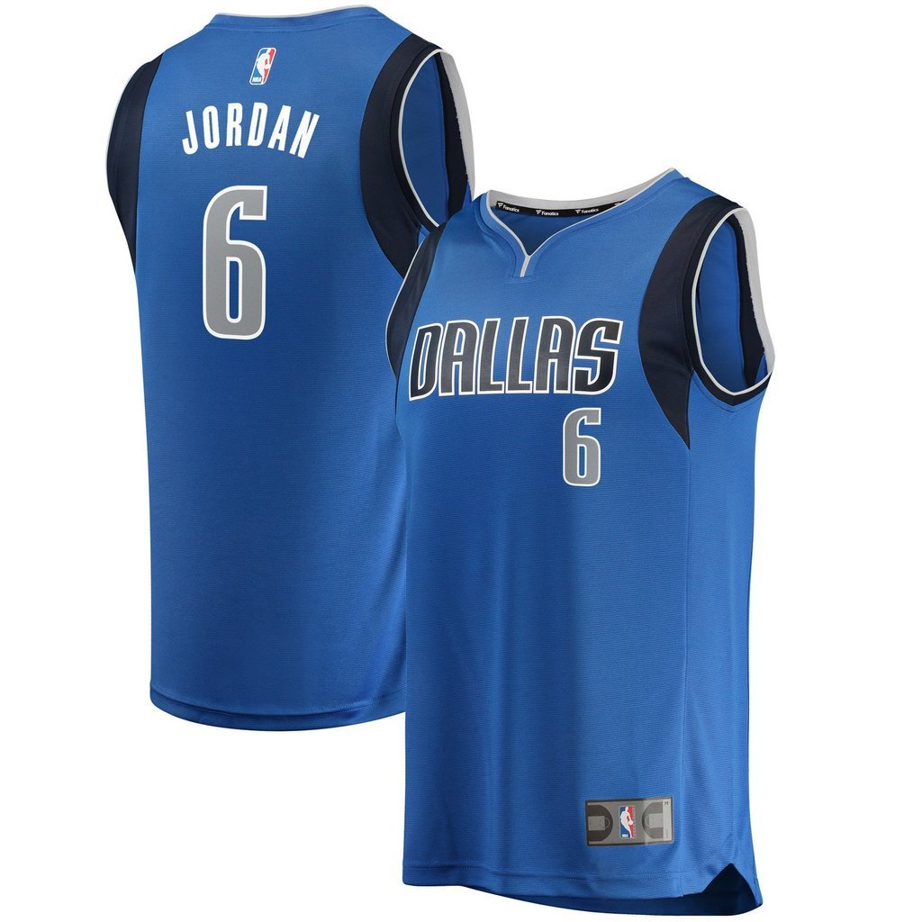 DeAndre Jordan Dallas Mavericks Blue Swingman Jersey 2018 - 2019
