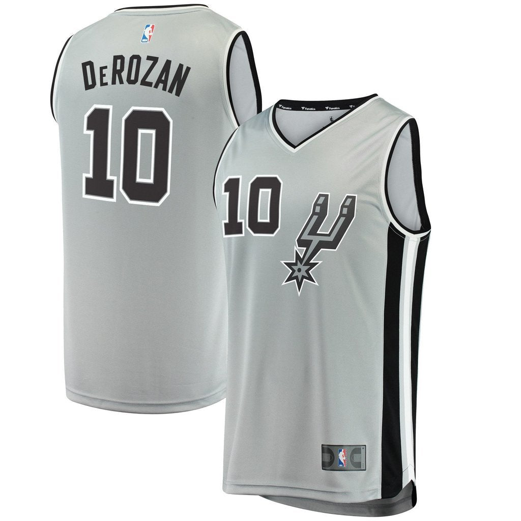 DeMar DeRozan San Antonio Spurs Gray Swingman Jersey 2018 - 2019