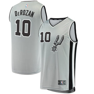 DeMar DeRozan San Antonio Spurs Gray Swingman Jersey 2018 - 2019