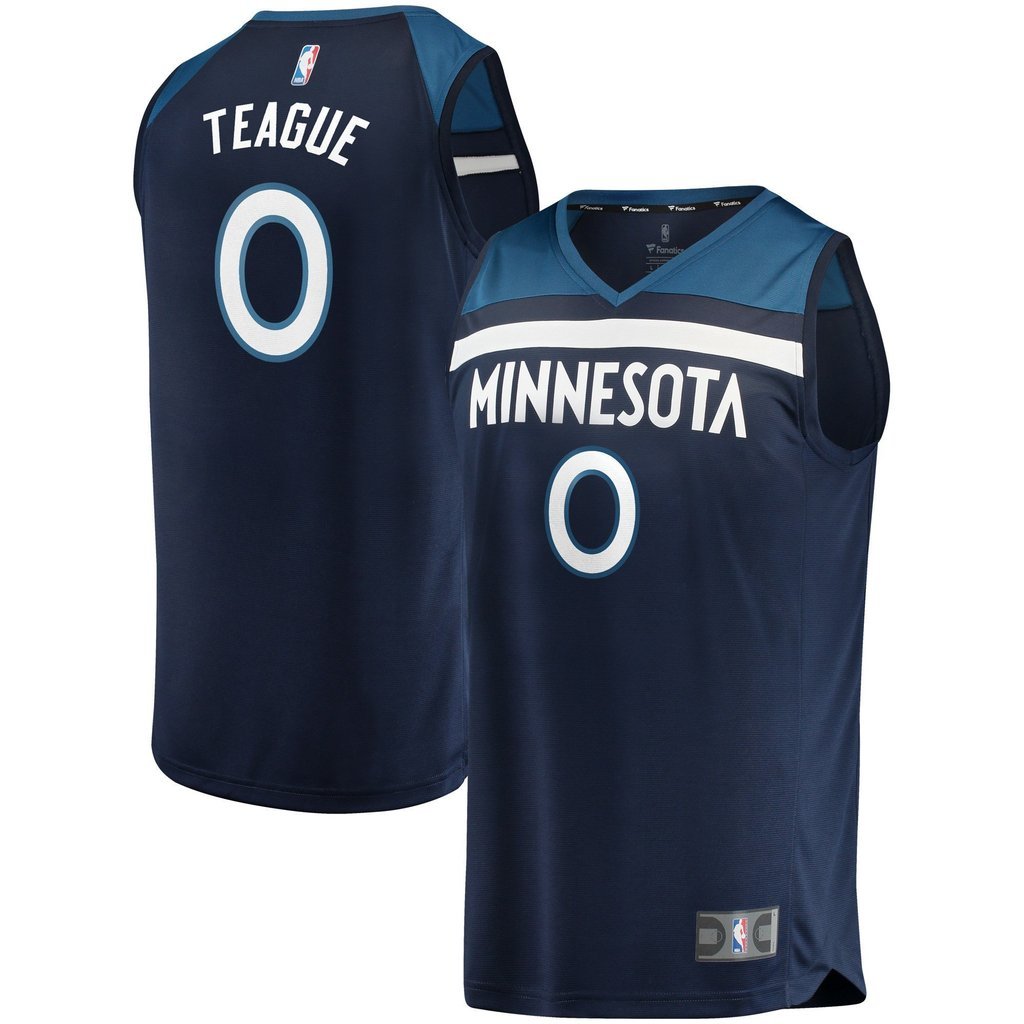 Jeff Teague Minnesota Timberwolves Navy Swingman Jersey 2018 - 2019