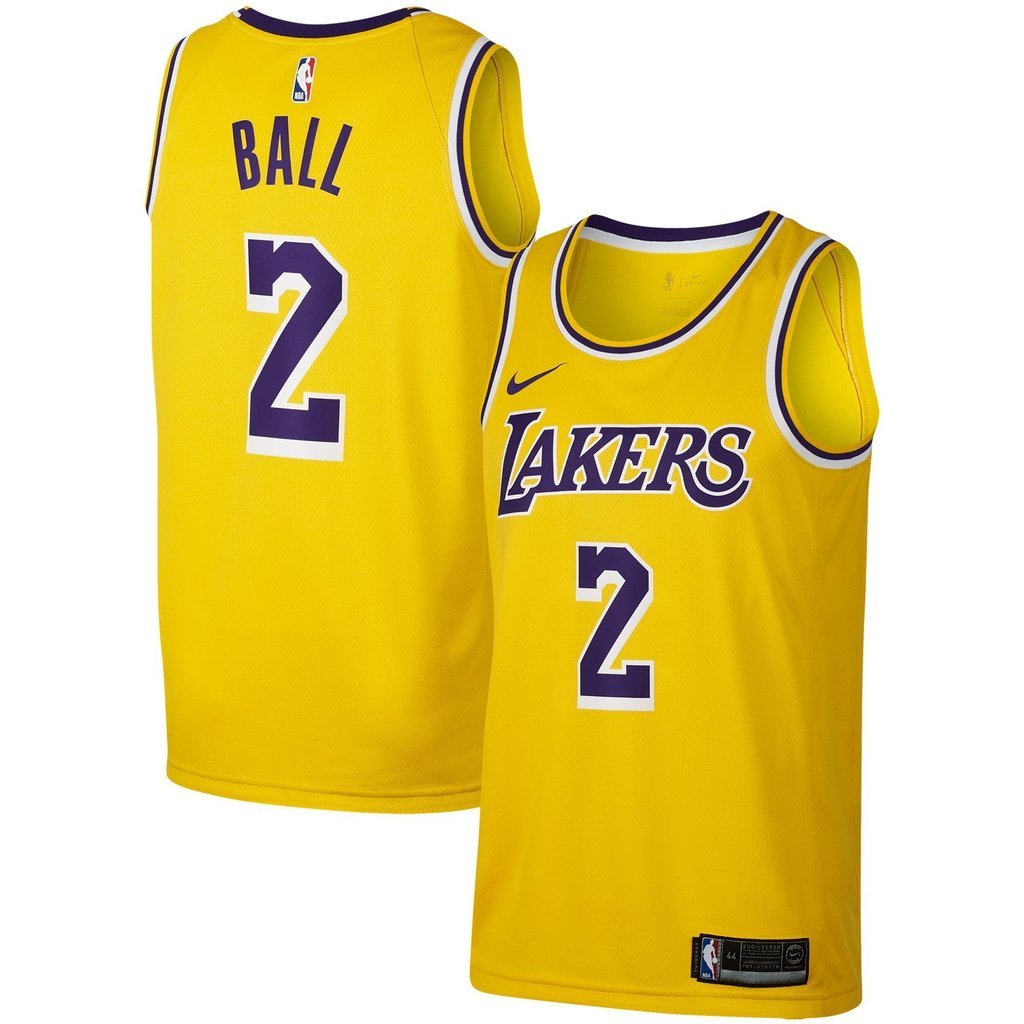 Lonzo Ball Los Angeles Lakers Gold Swingman Jersey 2018 - 2019