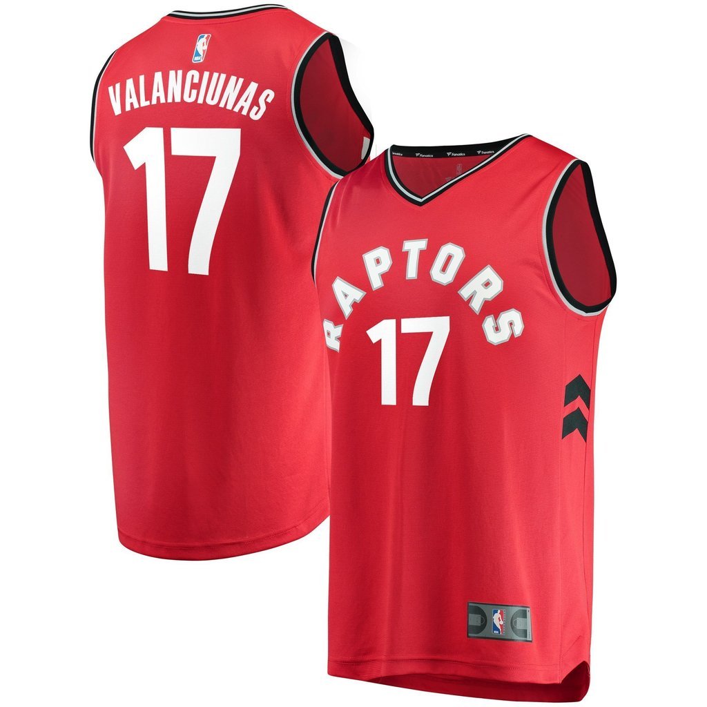 Jonas Valanciunas Toronto Raptors Red Swingman Jersey 2018 - 2019