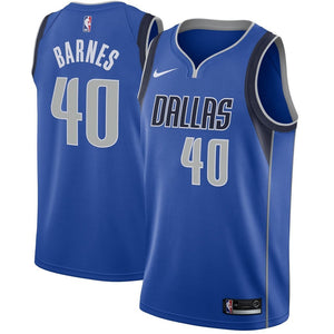 Harrison Barnes Dallas Mavericks Royal Swingman Jersey 2018 - 2019