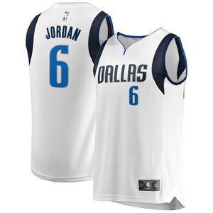 DeAndre Jordan Dallas Mavericks White Swingman Jersey 2018 - 2019