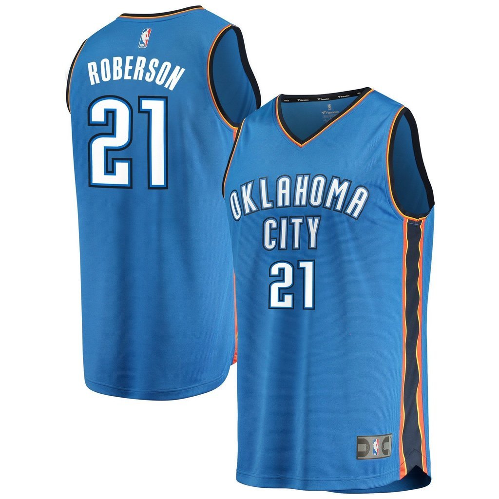 Andre Roberson Oklahoma City Thunder Blue Swingman Jersey 2018 - 2019