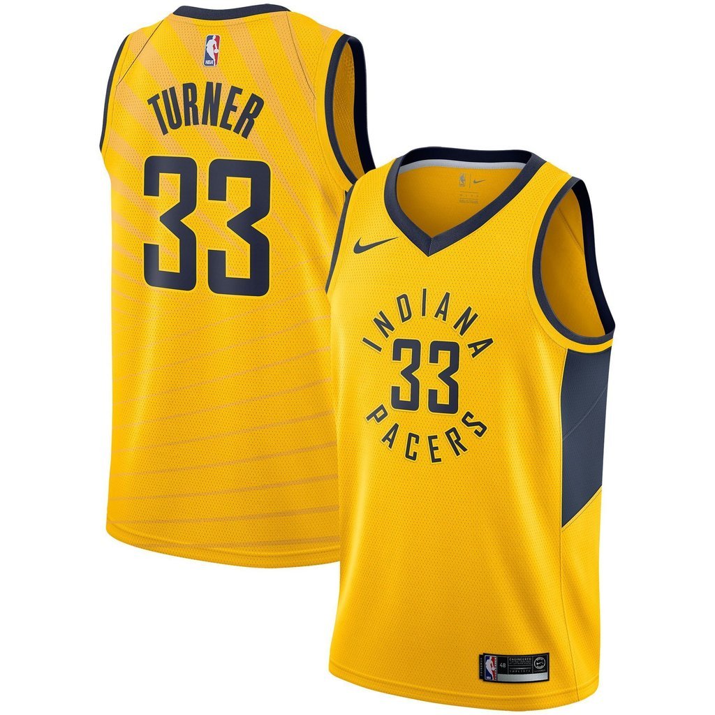 Myles Turner Indiana Pacers Gold Swingman Jersey 2018 - 2019